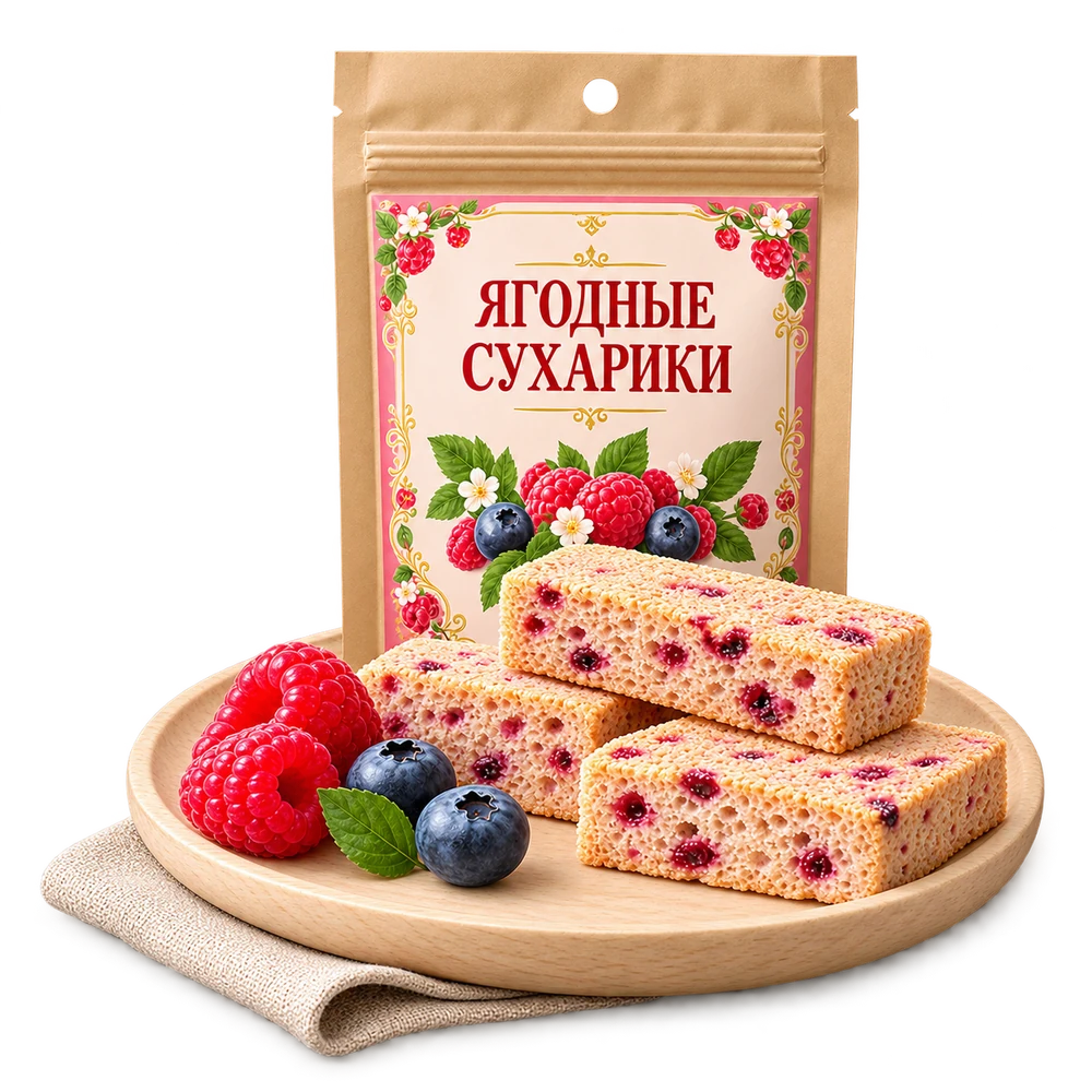 Ягодные сухарики